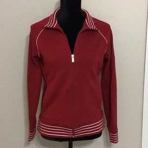 Red “Jones New York” Zip Front Jacket - Sz M